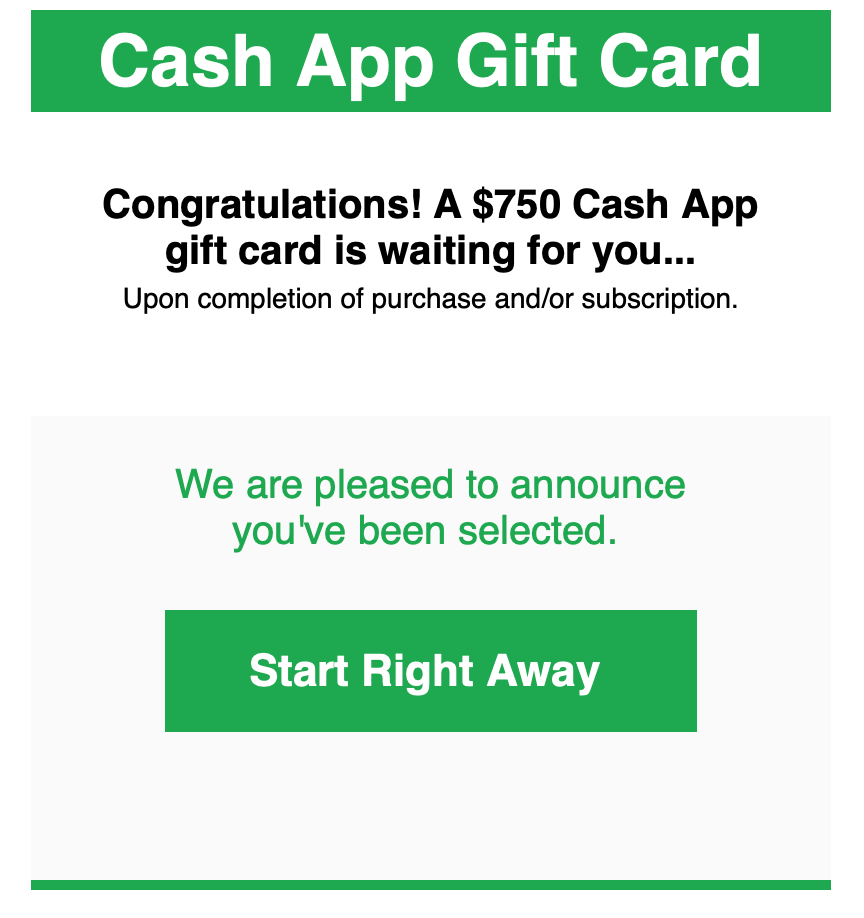 Cash App Gift Card