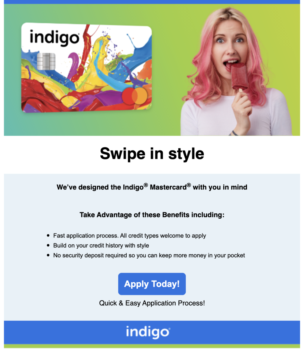 Indigo Mastercard