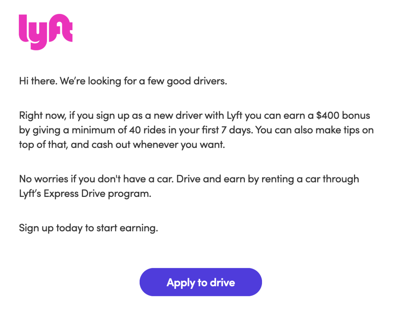 Lyft | Drivers Wanted