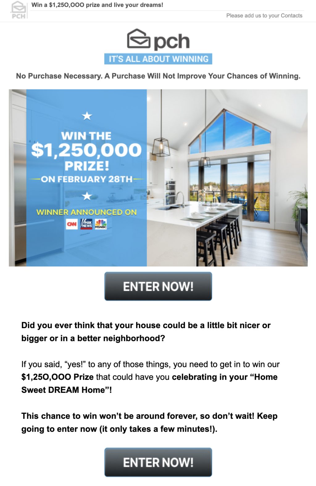 PCH Sweepstakes