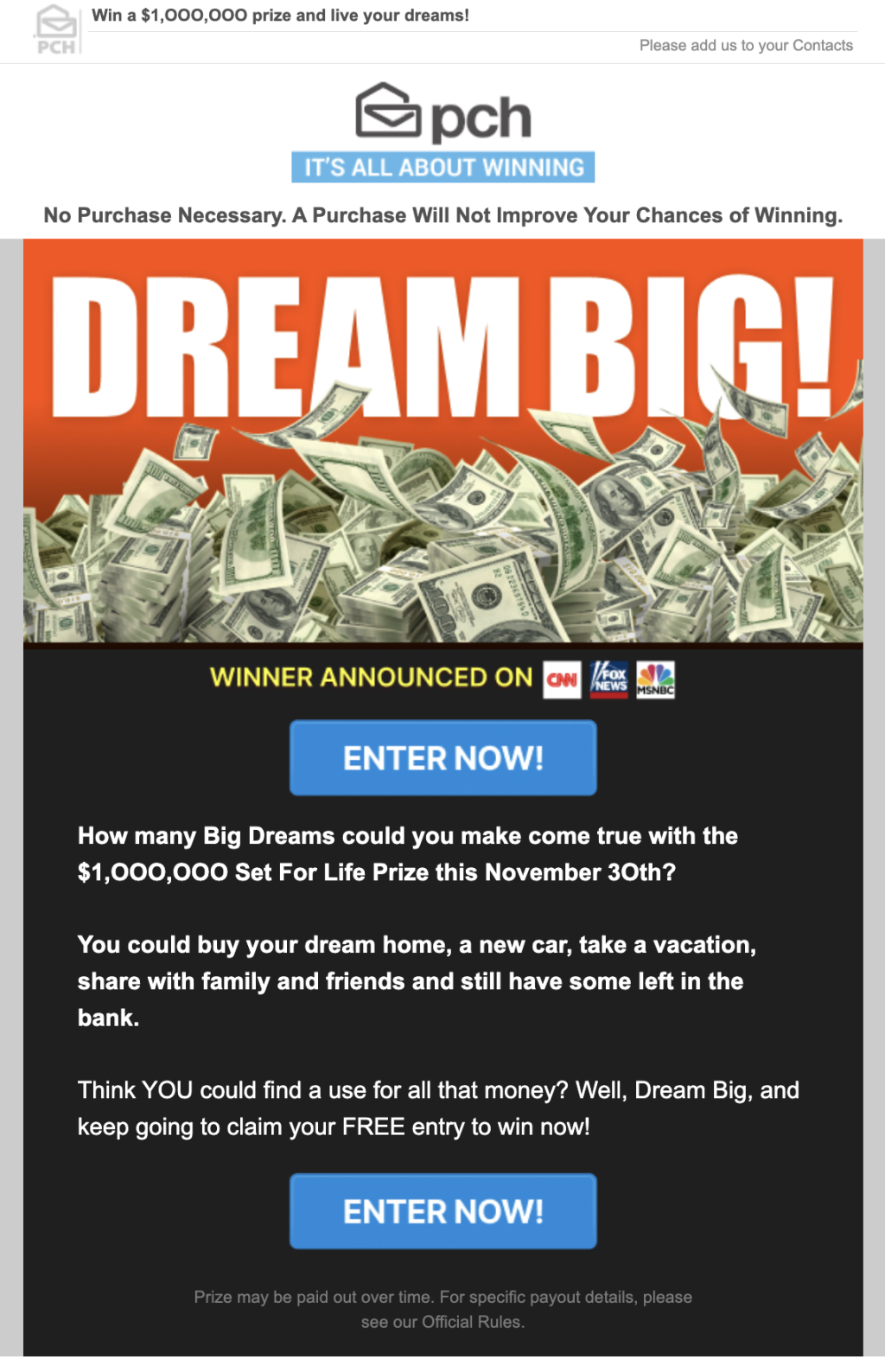 PCH Sweepstakes